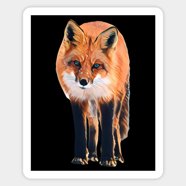 Fox - Woodland Themed Kids Room, Funny Gifts For Forester, Cute Animals Sticker by Shirtsmania